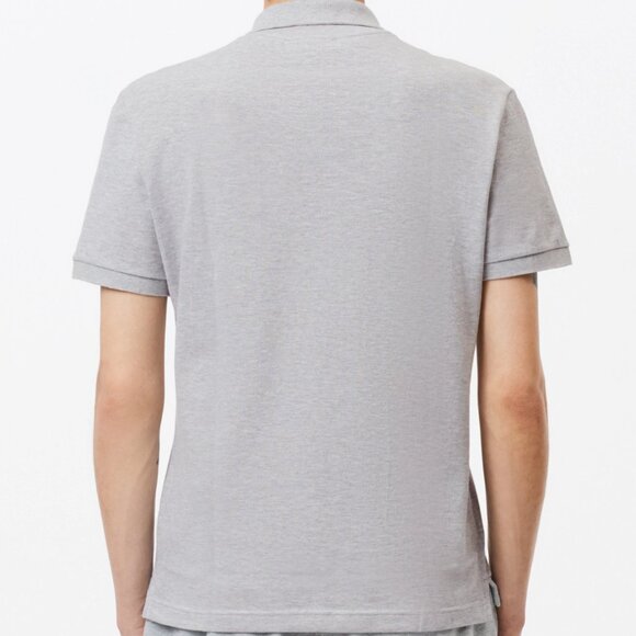 Lacoste Slim Fit Piqué Polo Shirt in Gray Chine Size L - Picture 4 of 12